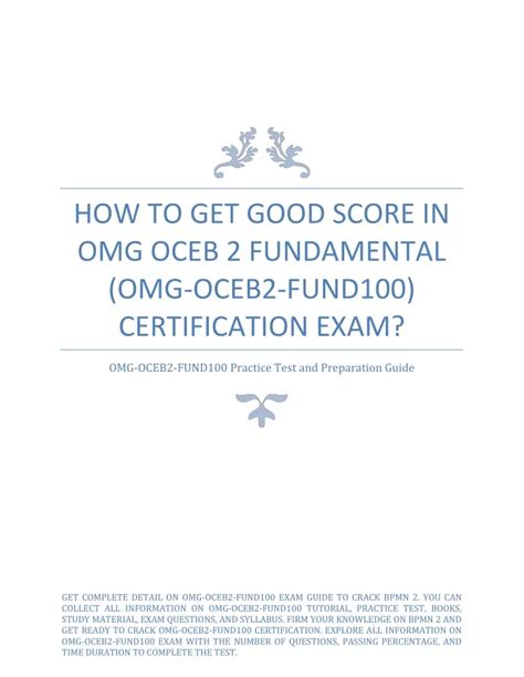 OMG-OCEB2-FUND100 Simulationsfragen