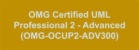 OMG-OCUP2-ADV300 PDF Testsoftware