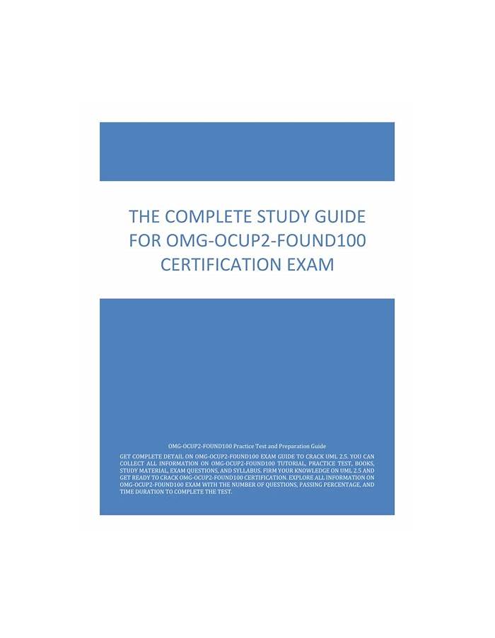 OMG-OCUP2-FOUND100 Valid Learning Materials