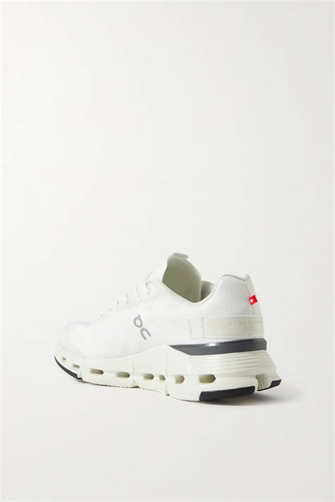 ON Cloudnova Form mesh and leather sneakers NETAPORTER