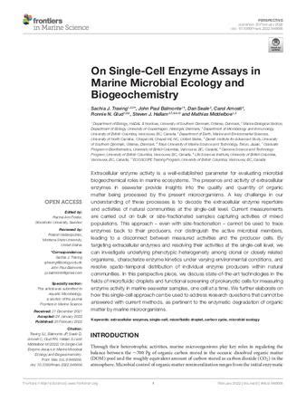 On Single-Cell Enzyme Assays in Marine Microbial Ecology and ... - raincitystudios.com