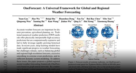OneForecast: A Universal Framework for Global and Regional Weather ... - coolestguyplanet.net