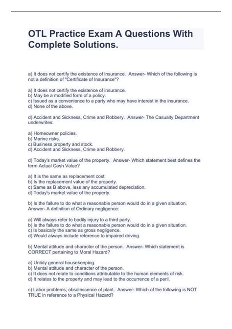 Online Sample Exams - Society of Actuaries (SOA) - wintechmobiles.com