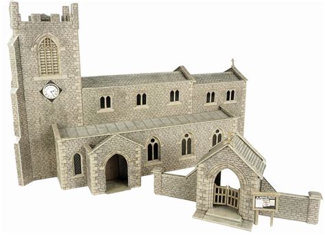 OO Gauge 8, Metcalfe Parish Church Kit PO226 - YouTube