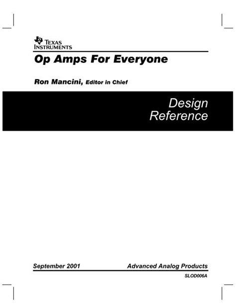 Op Amps for Everyone Design Guide (Rev - wintechmobiles.com