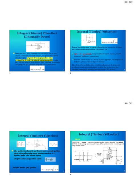 OPAMP Turev Int Dersnotu PDF Scribd.
