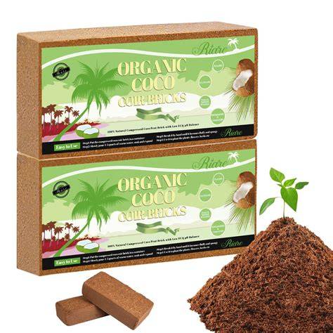 opcsmd Organic Coco Coir Bricks- 100% Natural Compressed Coco Peat ... - raincitystudios.com