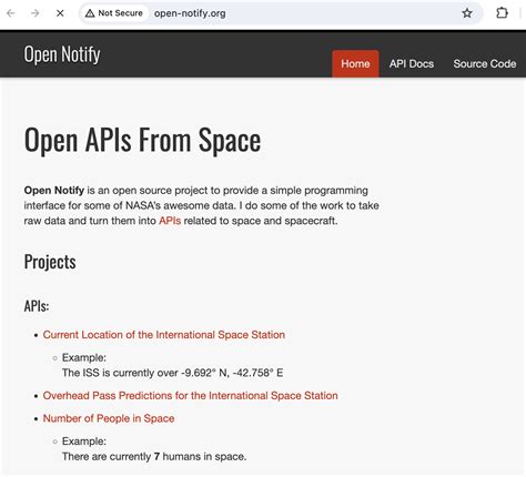 Open Notify -- API Doc | ISS Current Location - muktibox.com