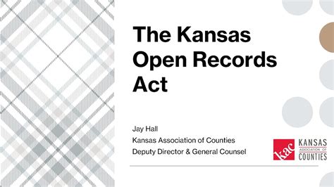 OPEN RECORDS POLICY BROCHURE - Kansas.gov