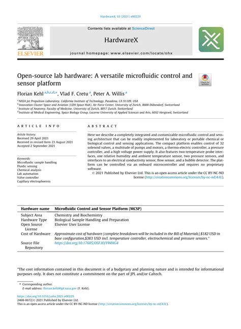 Open-source lab hardware: A versatile microfluidic control and sensor ... - wintechmobiles.com