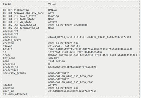 OPENSTACK CLI - CREODIAS