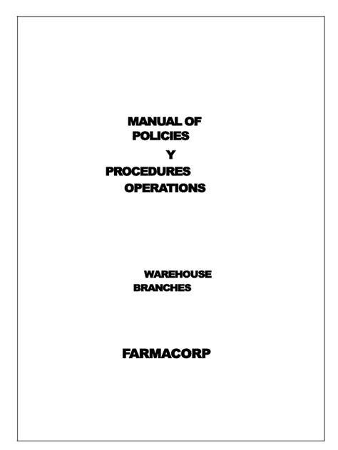 Operational Plan of Policies and Procedures - raincitystudios.com