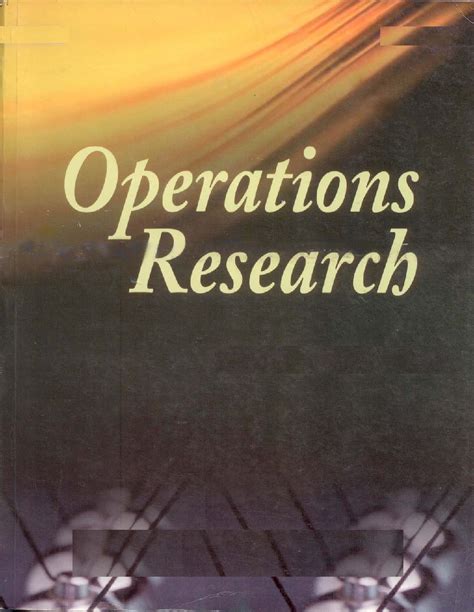 Operations Research, Second Edition - wintechmobiles.com