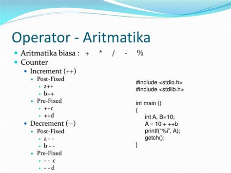 Operator Aritmatika dalam Bahasa C | PDF - Scribd - wintechmobiles.com