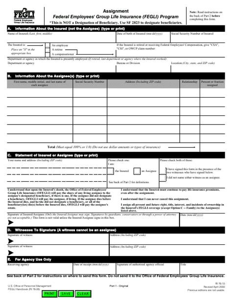 OPM Form RI76-10 Download Fillable PDF or Fill Online