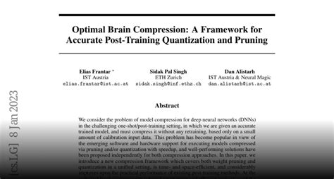 Optimal Brain Compression: A Framework for Accurate Post ... - NIPS - coolestguyplanet.net
