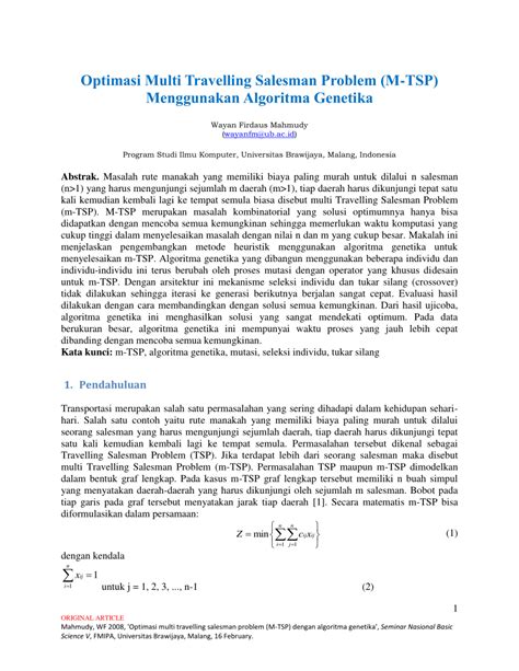 Optimasi Traveling Salesman Problem (TSP) Menggunakan Algoritma ... - wintechmobiles.com