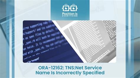 ORA-12162: TNS:net service name is incorrectly specified