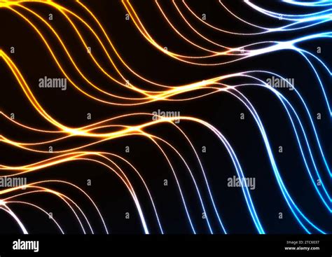 Orange Green Curved Wavy Laser Lines Shiny Glowing Abstract Motion ... - muktibox.com