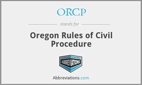 ORCP 1 - Oregon Rules of Civil Procedure