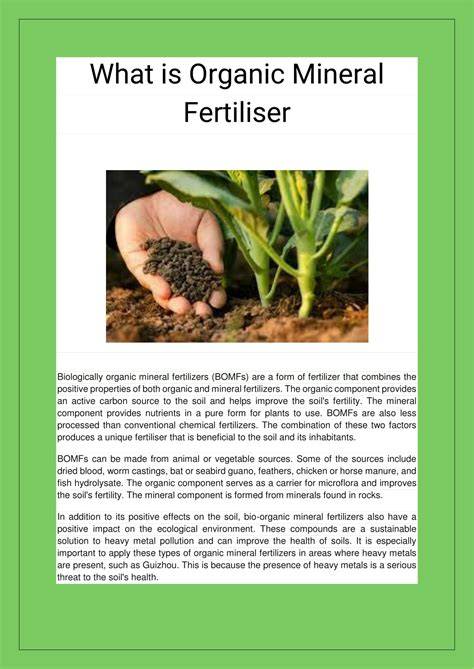 Organic and Mineral Fertilizer. - raincitystudios.com