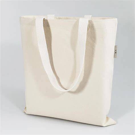 Organic Cotton Heavy Canvas Tote Bags Flat Bottom - raincitystudios.com