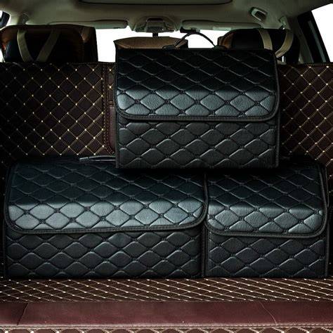 Organizer Bagasi Mobil Portable Kulit Sintesis Storage Collapsible ... - raincitystudios.com