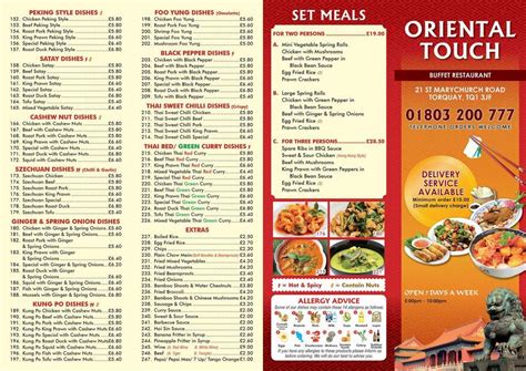 ORIENTAL TOUCH, Torquay - Menu, Prix & Restaurant Avis