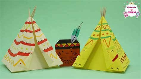 ORIGAMI – Tenda de índio – Indian Tent - Clube da Aninha