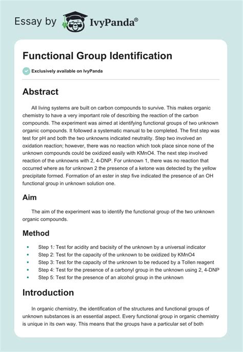 Original Research Paper Identification of Functional Group Compound … - wintechmobiles.com