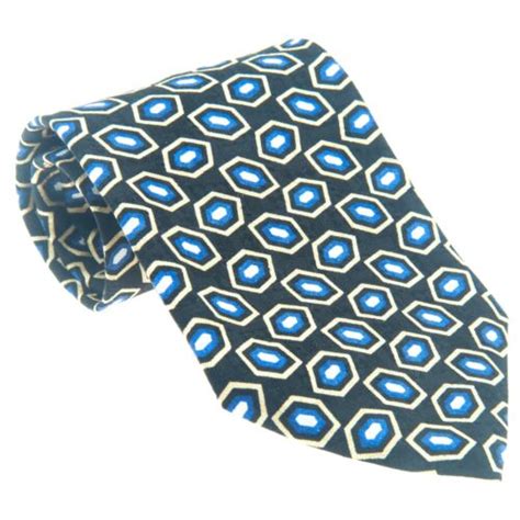 OSCAR DE LA RENTA Multi-Color Geometric Multi-Textile Tie