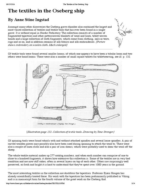 Oseberg Ship Textiles Overview | PDF | Weaving - wintechmobiles.com