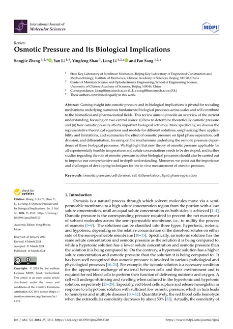 Osmotic Pressure and Its Biological Implications - PubMed - wintechmobiles.com