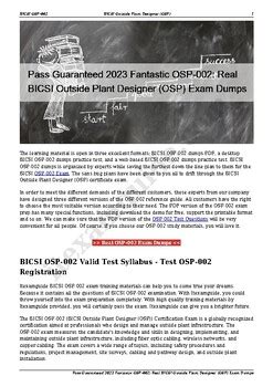 OSP-002 PDF Demo
