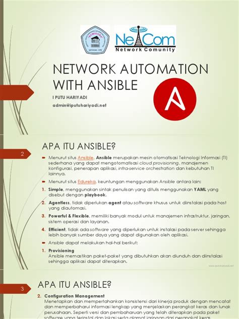 Otomatisasi dengan Ansible - Pendahuluan, dan Aplikasi - coolestguyplanet.net
