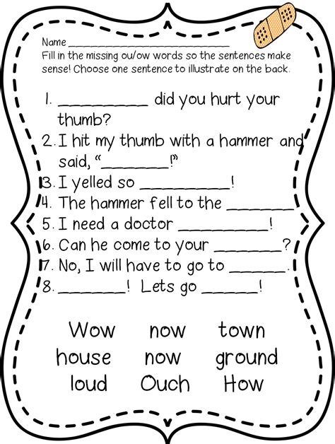 OUCH! A Study on ou and ow! First Grade Wow Bloglovin’ Phonics