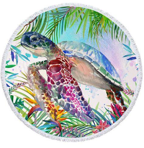 Our round beach towels dry fast. Durable microfiber printed towels for ... - raincitystudios.com
