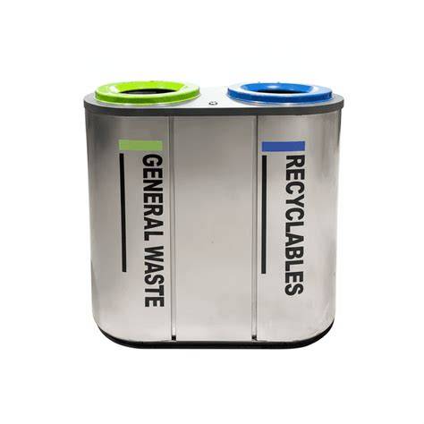 Outdoor Recycling Bins: Stainless Steel & Dual Compartment Options … - raincitystudios.com