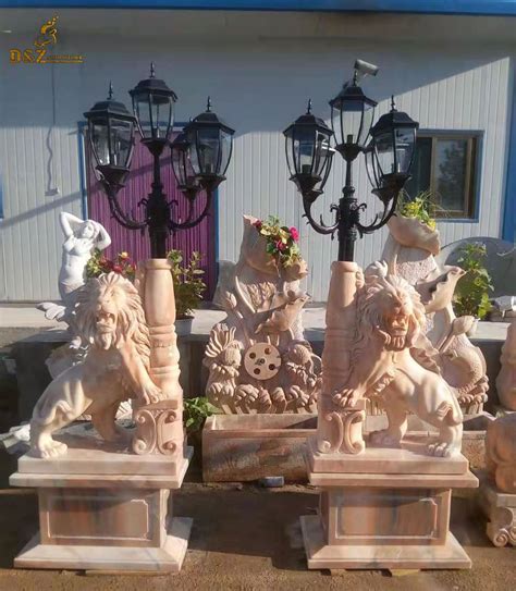 Outdoor Stone Lion Statues - Etsy - muktibox.com
