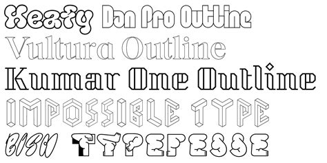 Outline Fonts - Outline Font Generator - muktibox.com