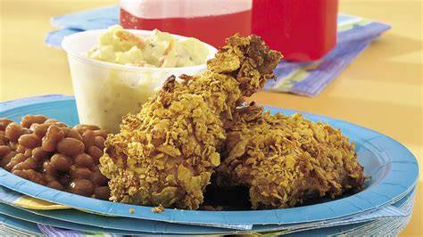 Oven Fried Chicken with Corn Flakes - raincitystudios.com