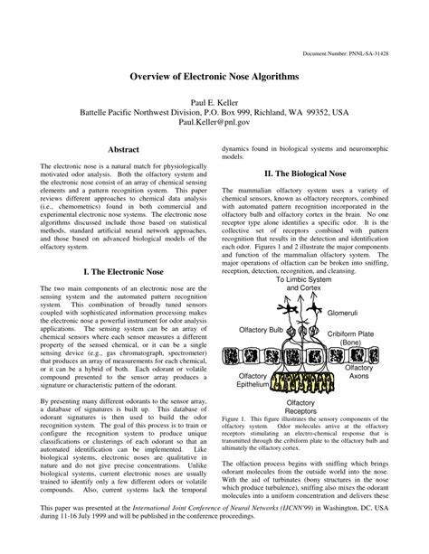 Overview of electronic nose algorithms - IEEE Xplore - coolestguyplanet.net