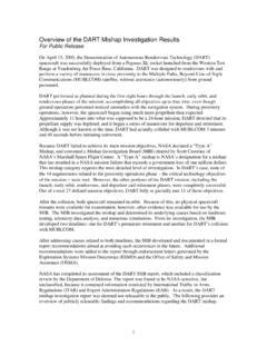 Overview of the DART Mishap Investigation Results - NASA - wintechmobiles.com