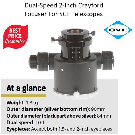 OVL Dual Speed 2" Crayford Focuser For SCT Telescopes - wintechmobiles.com