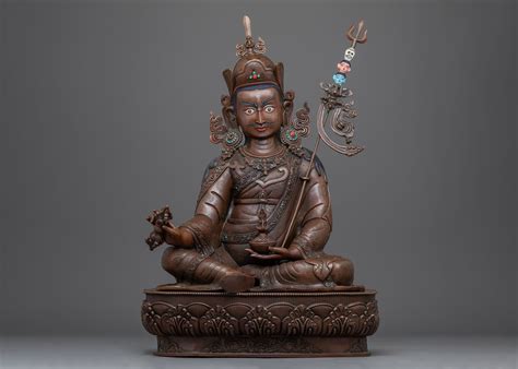 Oxidized Guru Rinpoche Art | Sacred Copper Sculpture of ... - Etsy - muktibox.com