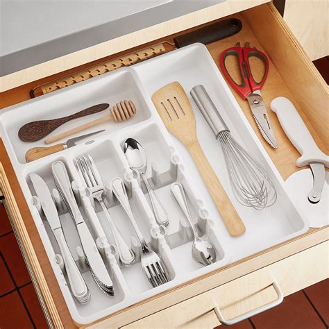 OXO Good Grips® Expandable Utensil Organizer in White