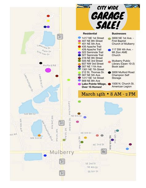 2023 ANNUAL CITY-WIDE SALE MAP is now available!! NO EARLY S