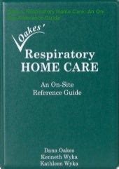 Oakes respiratory home care an on site reference guide. - Manuale di servizio della stampante hp hp printer service manual.