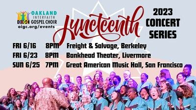 Oakland Interfaith Gospel Choir celebrating Juneteenth