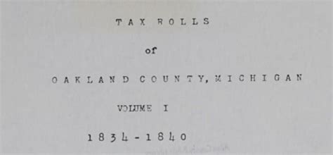 Oakland county genealogy. .  ...